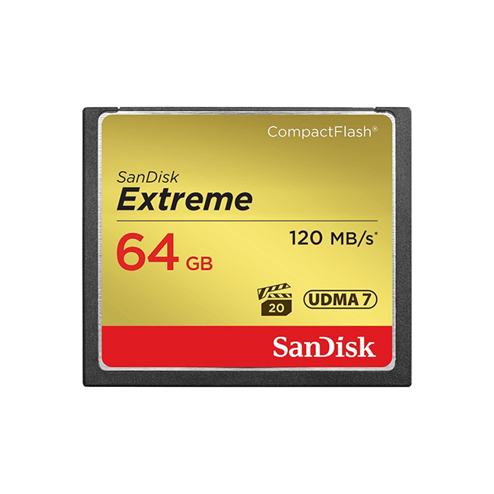 SANDISK EXTREME COMPACTFLASH 64GB VPG20 120MB/S